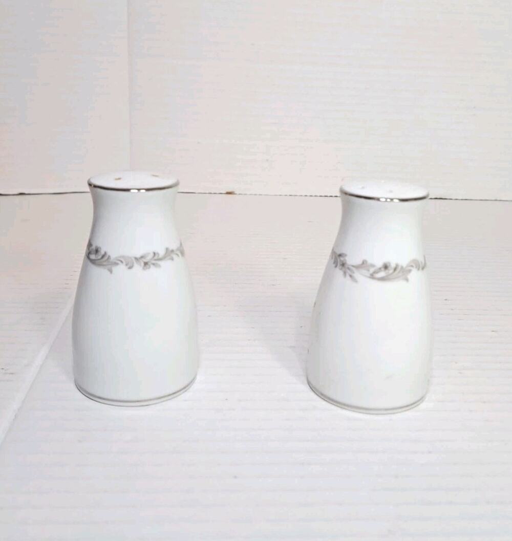 Noritake Crestmont Salt & Pepper Shakers Japan 3.25" Vintage Collectible Set
